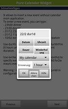 Pure Calendar widget (agenda) - Das wahrscheinlich beste Kalender-Widget für Android