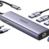 Ugreen Revodok 6-in-1 USB-C Gigabit Ethernet Hub