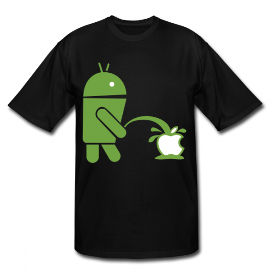 Tshirt Android VS Apple 540x540