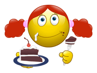 cake cake girl female smiley emoticon 000237 large