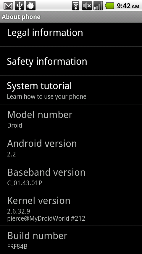 droid froyo