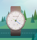 Material Analog Watch Face