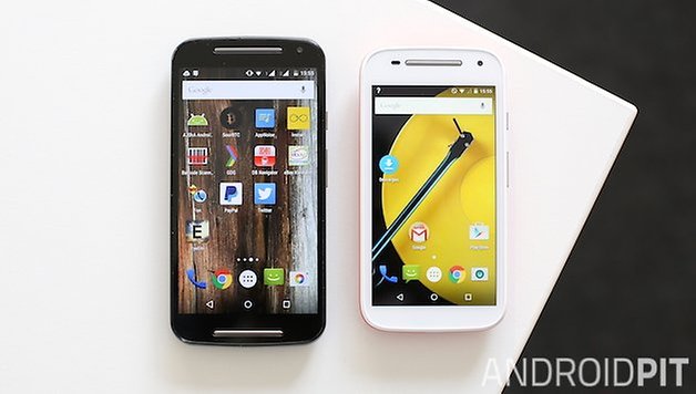 moto e vs moto g front screen