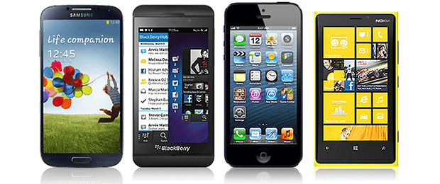 DataTable S4 BlackberryZ10 iPhone5 Lumia920 02
