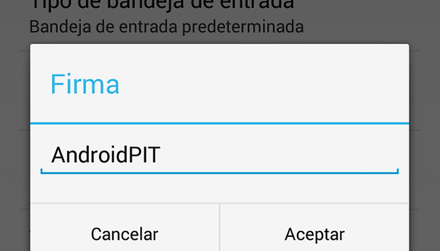 cambiar firma correo electronico android 2