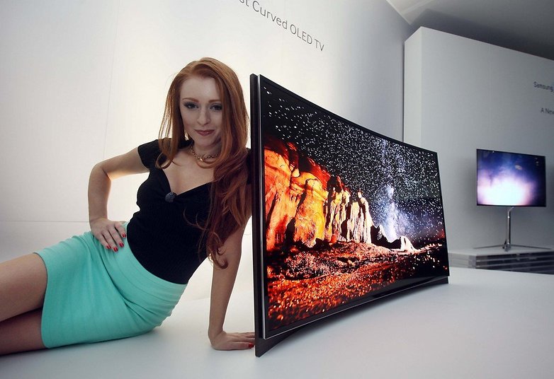 Curved OLED TV Model Photo 1