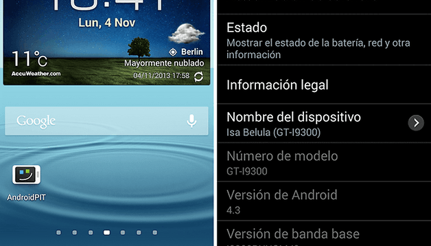 s3 android 4 3 2