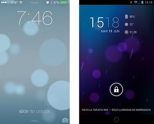 ios android lockscreen