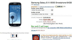 Le Galaxy S3 noir disponible en 64GB … mais à quel prix !