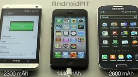 HTC One vs Galaxy S4 vs iPhone 5: test della batteria
