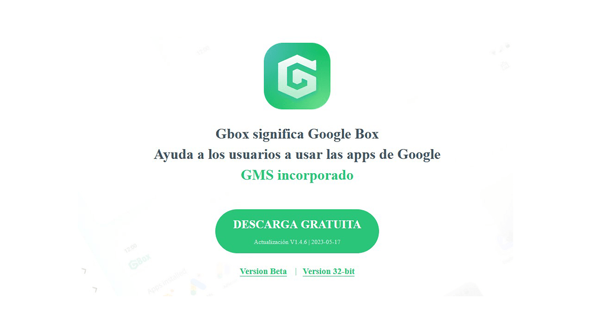 Gbox contenedor para servicio de Google