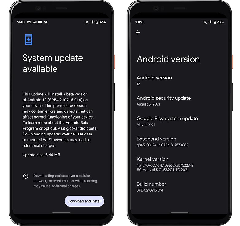 Android 12 update beta 4 1