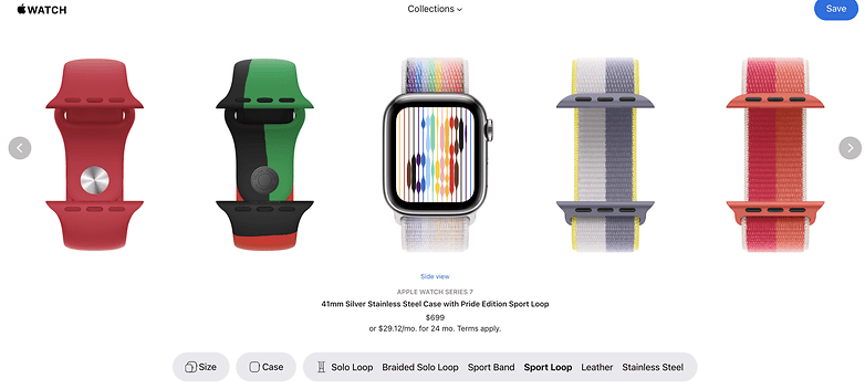 Apple Watch Studio webpage