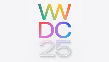 WWDC 25 logo with colorful letters and a white number 25 on a light background.