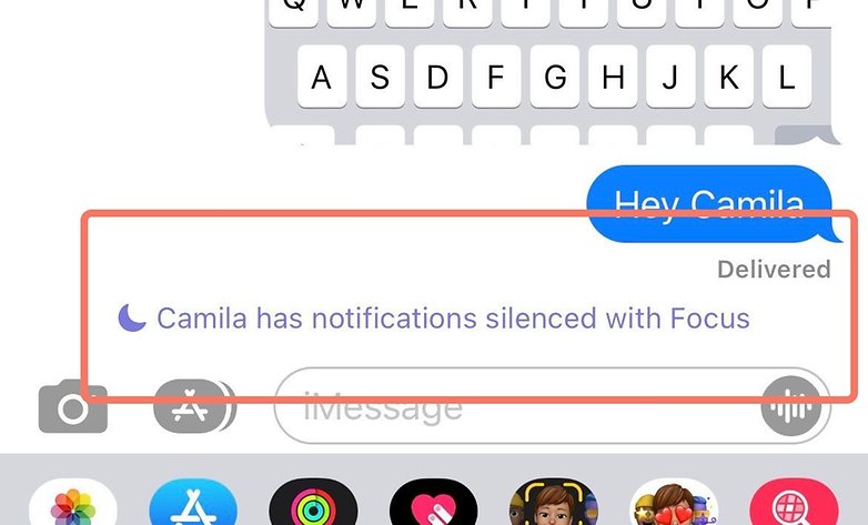 Focus mode iphone message