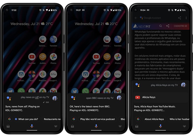 Berita arahan suara TV Google Assistant