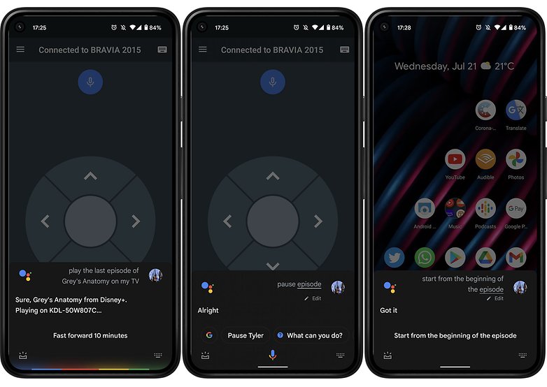 Hlasové příkazy Google Assistant TV
