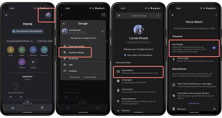 Padanan suara Google Assistant