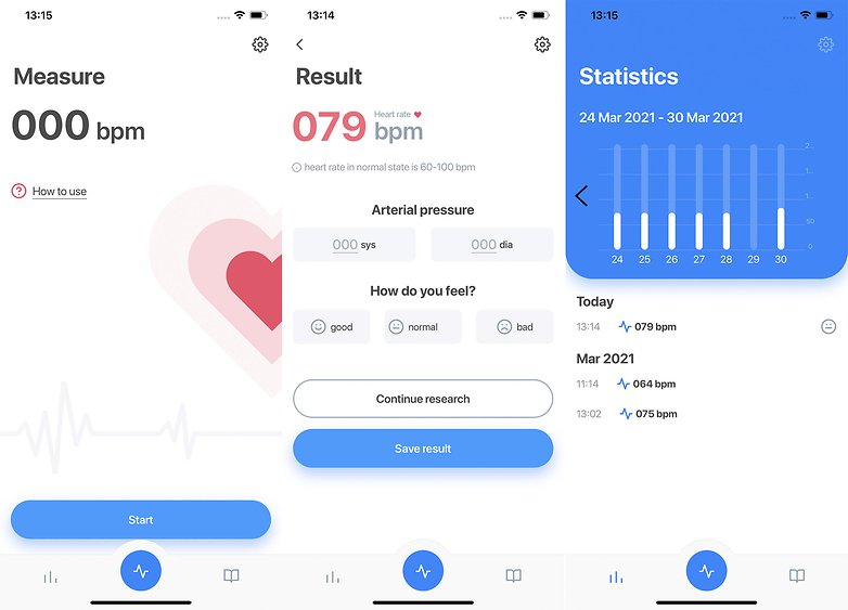 Heart rate app iOS Apple
