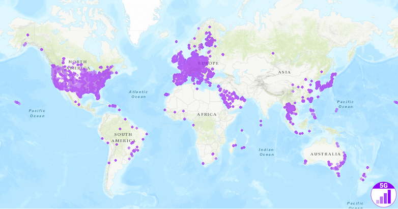 Map Nperf 5G