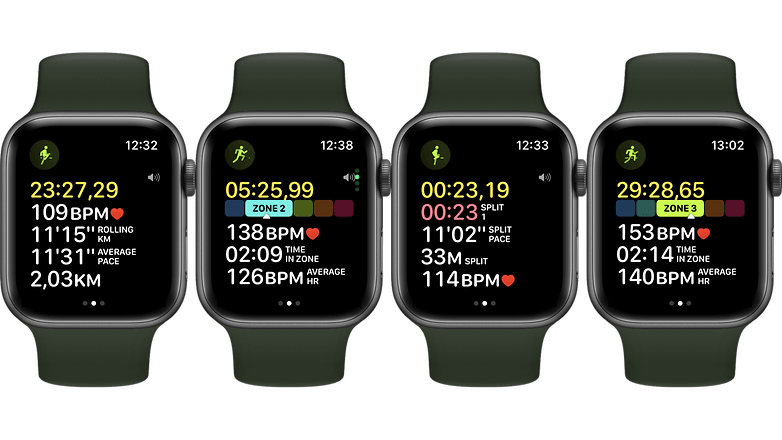 Affichage de la fréquence cardiaque sur Apple Watch