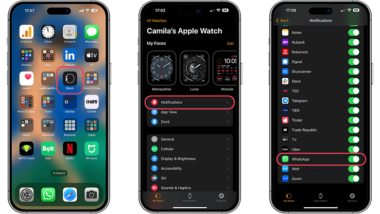 Whatsapp notifications on store apple watch 4