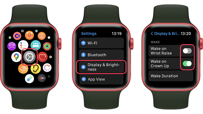 Screenshots der Apple Watch
