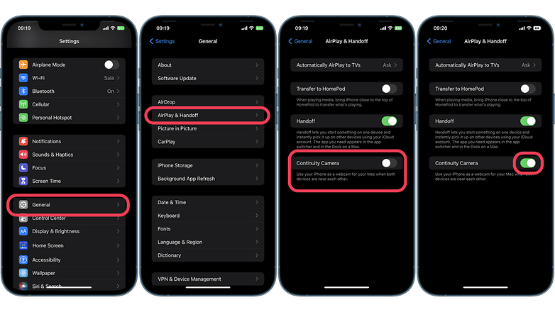 How to enable Continuity Camera iPhone and Mac