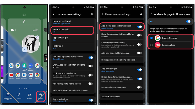 Configuration De L'écran D'accueil Du Samsung Galaxy