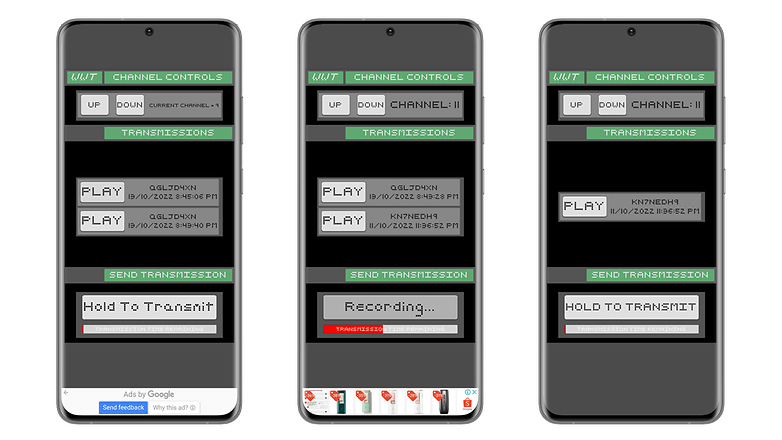 Captures d'écran de l'application Worldwide Walkie Talkie