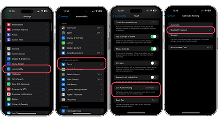 call audio routing iphone 11