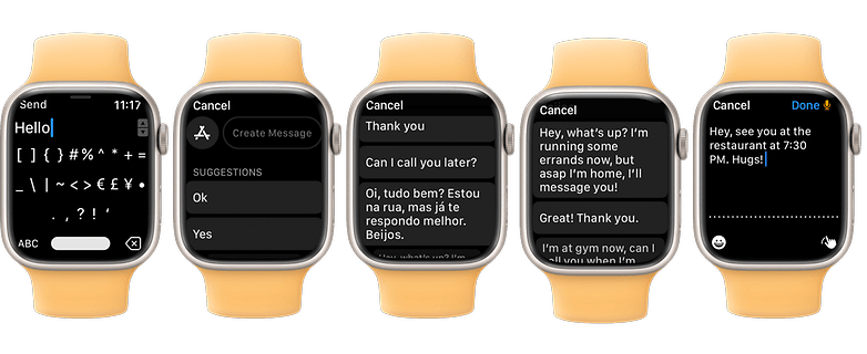 Smart watch message discount reply