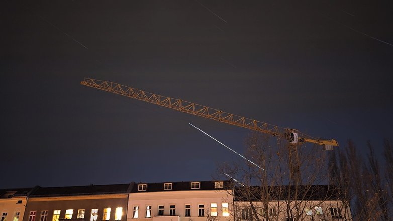 Fényképminta az új, 300x-os Hyperlapse kameramódról, a Star Trails funkcióval