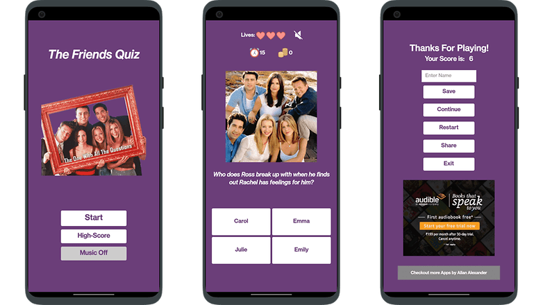 Top 5 Apps de la semaine: friends quiz