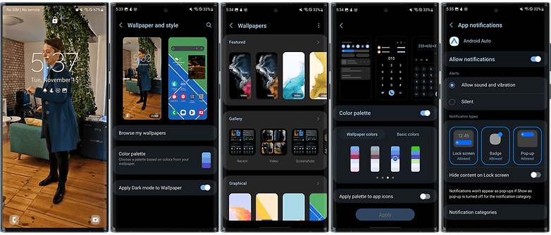 Samsung One UI 5 review - User Interface Customization