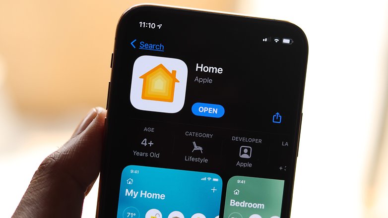 The Home App in the App Store displaying in a iPhone