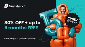 Surfshark VPN: Save Up to 80% This Cyber Monday with 5 Free Months
