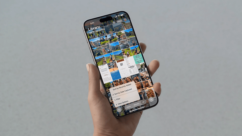 Screenshot der Fotos-App unter iOS 18