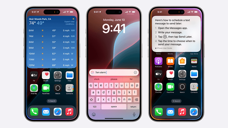 Screenshots zeigen Siri unter iOS 18