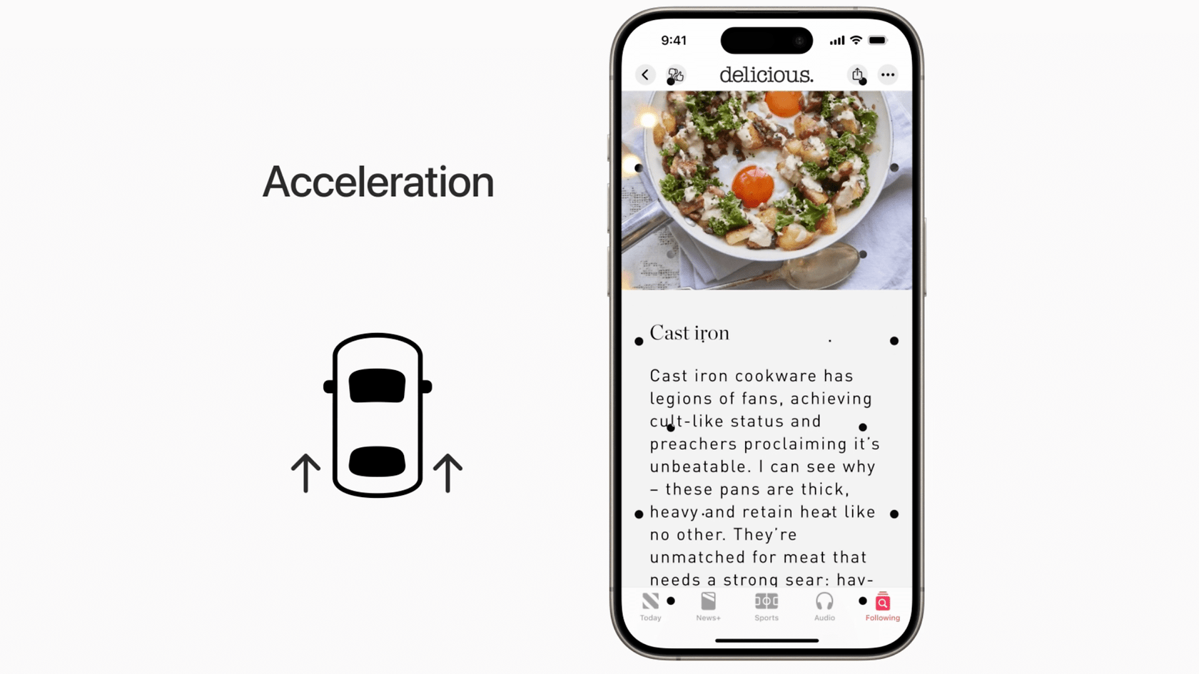 car motion feature iphone