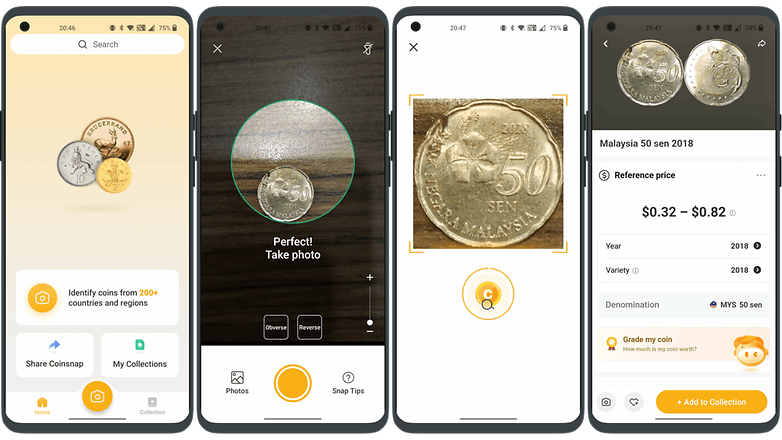 Coin Snap Screenschot