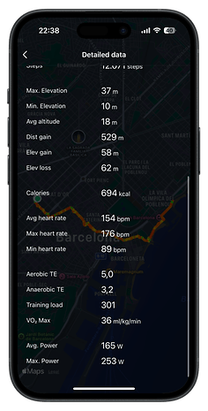 L'interface utilisateur de l'application Zepp pour l'Amazfit T-Rex 3