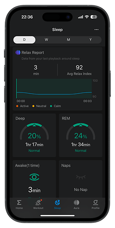 L'interface utilisateur de l'application Zepp pour l'Amazfit T-Rex 3