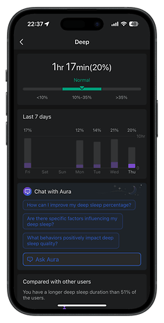 L'interface utilisateur de l'application Zepp pour l'Amazfit T-Rex 3