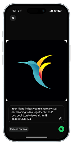 Screenshot der Bebird-App