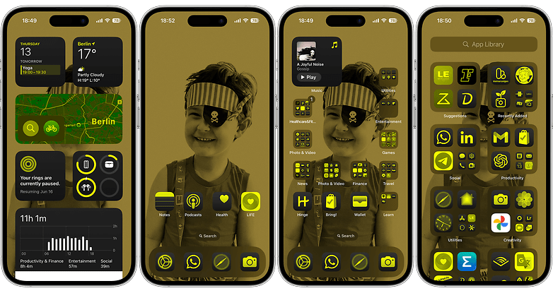 Ảnh chụp màn hình tin tức thiết lập Dark Mode trên iOS 18