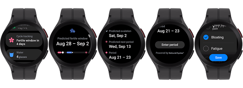 Samsung galaxy watch online period tracker