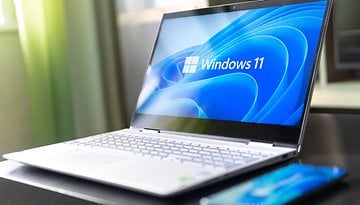 View of The New Microsoft Windows 11 Logo on Computer Screen