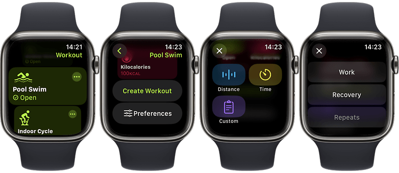 Screenshots of the new Vitals app for Apple Watch