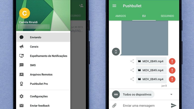 pushbullet app